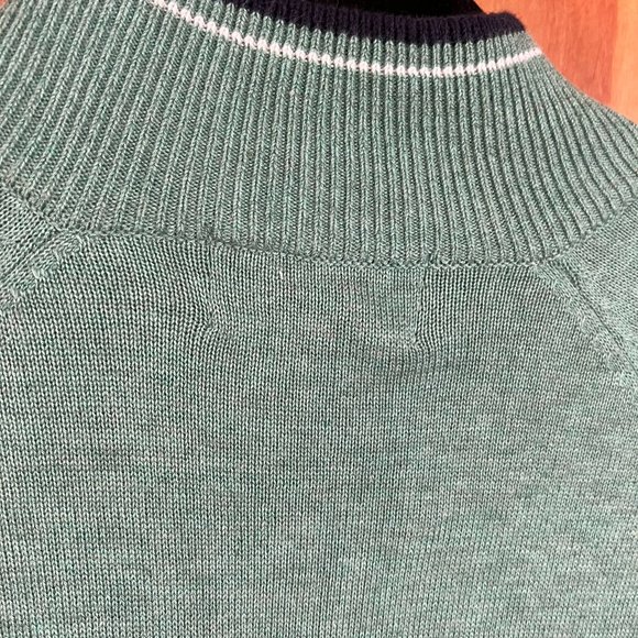 Heather Green Quarter-Zip Sweater // Fairlane Men's Size XL - Picture 5 of 5